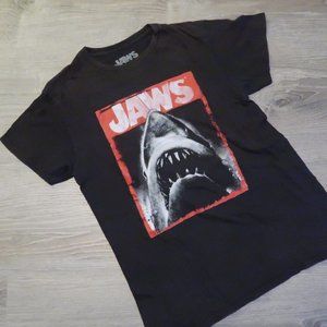 Vintage Jaws Graphic Black Tee Universal Studio Size S
